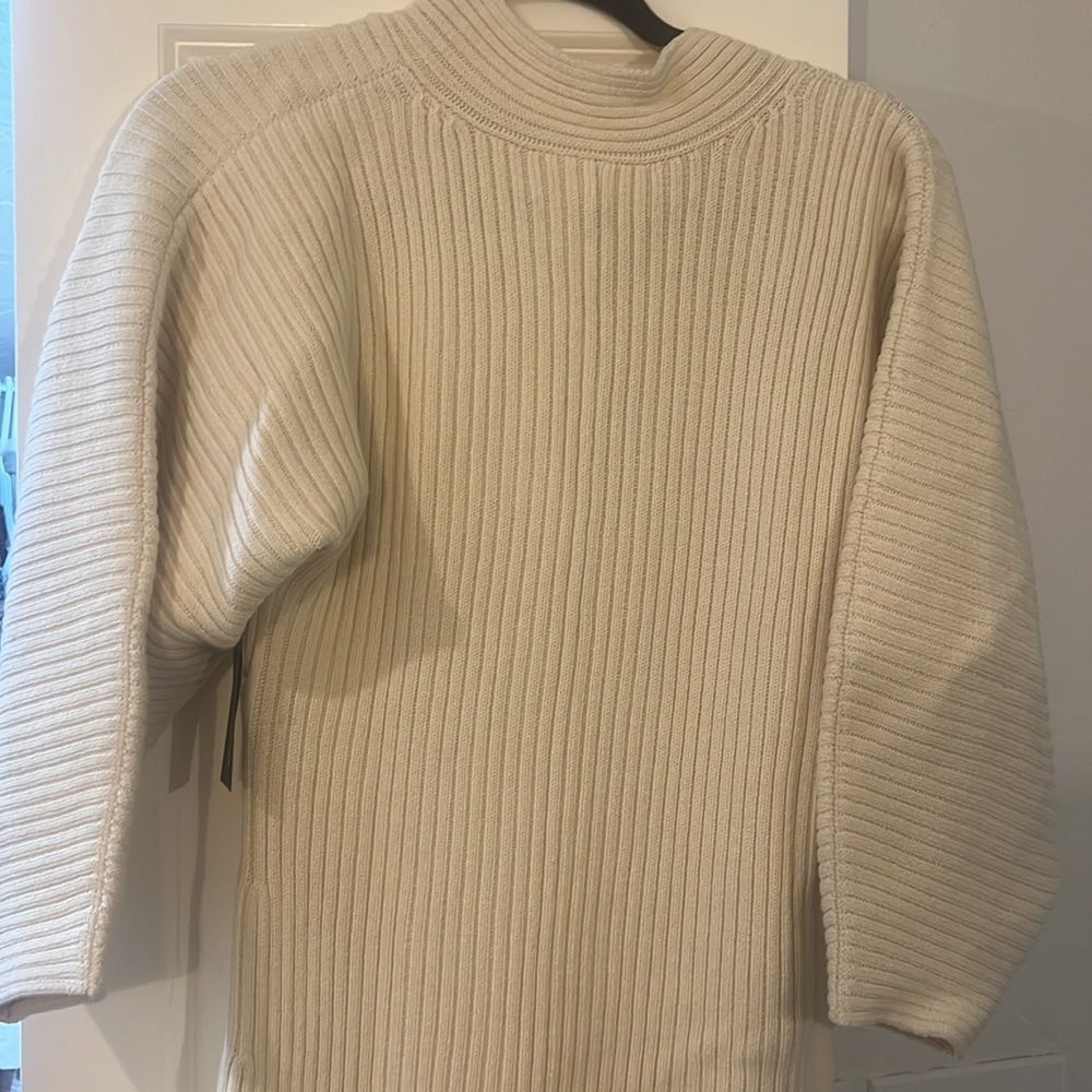 Mara Hoffman Cream Ribbed Midi Dress - Picture 6 of 7